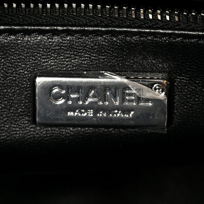 Satin Strass Mini Flap Silvery Black