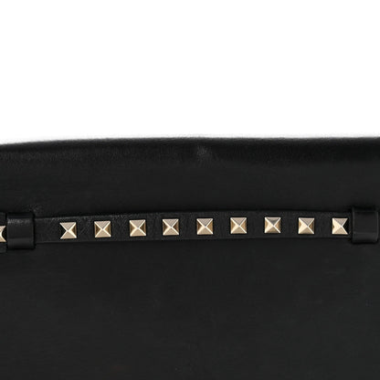 Nappa Rockstud Wristlet Clutch Black