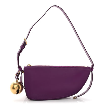 Calfskin Mini Shield Sling Bag Thistle