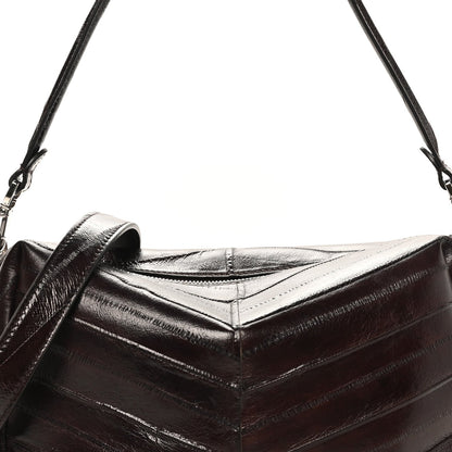 Eel Lui Medium Shoulder Bag Burgundy