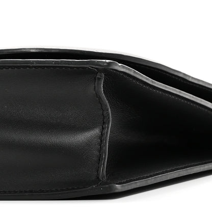 Calfskin DG Logo Flap Crossbody Bag Black