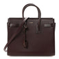 Calfskin Snakeskin Small Sac De Jour Burgundy