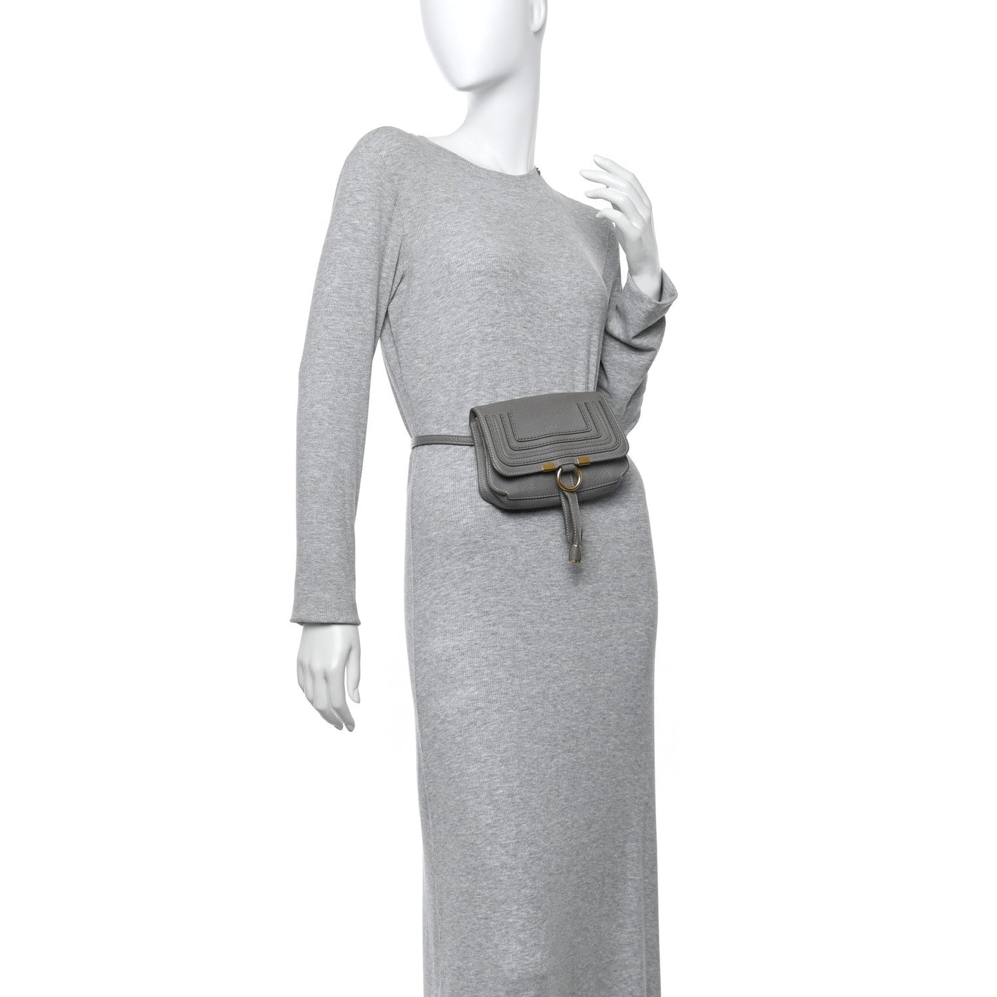 Calfskin Marcie Convertible Belt Bag Cashmere Grey