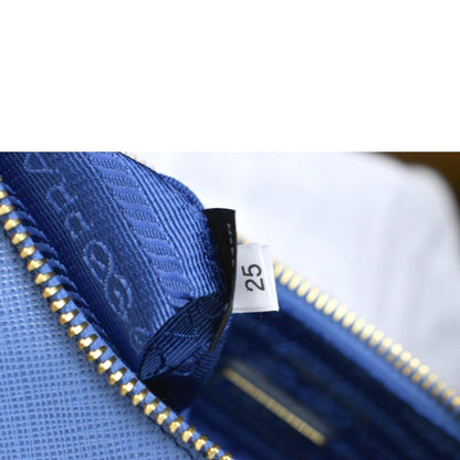 PRADA Re-Edition 2005 Saffiano Leather Shoulder Bag Blue