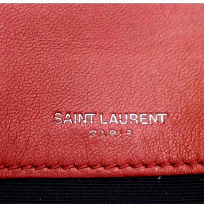YVES SAINT LAURENT Jamie Leather Shoulder Bag Red
