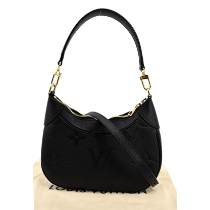 LOUIS VUITTON Bagatelle Monogram Empreinte Shoulder Bag Black