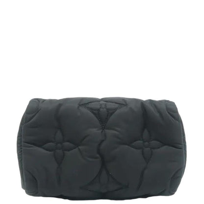 LOUIS VUITTON Speedy 25 Bandouliere Monogram Nylon Shoulder Bag Black