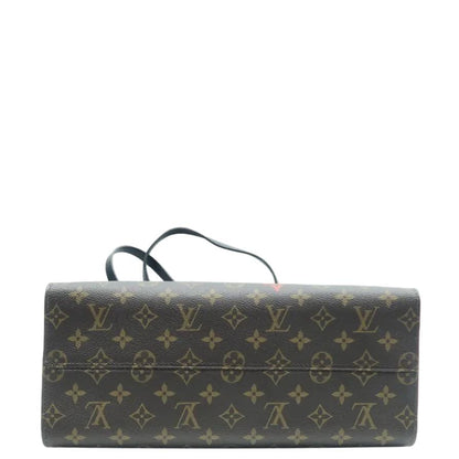 LOUIS VUITTON  Fall In Love Onthego MM Monogram Canvas Tote Shoulder Bag Black