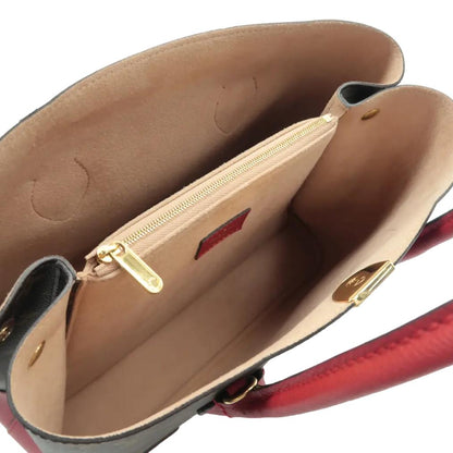 LOUIS VUITTON Flandrin Monogram Canvas Tote Shoulder Bag Cerise Cherry