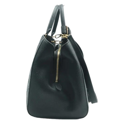 LOUIS VUITTON Montaigne GM Empreinte Leather Shoulder Bag Black