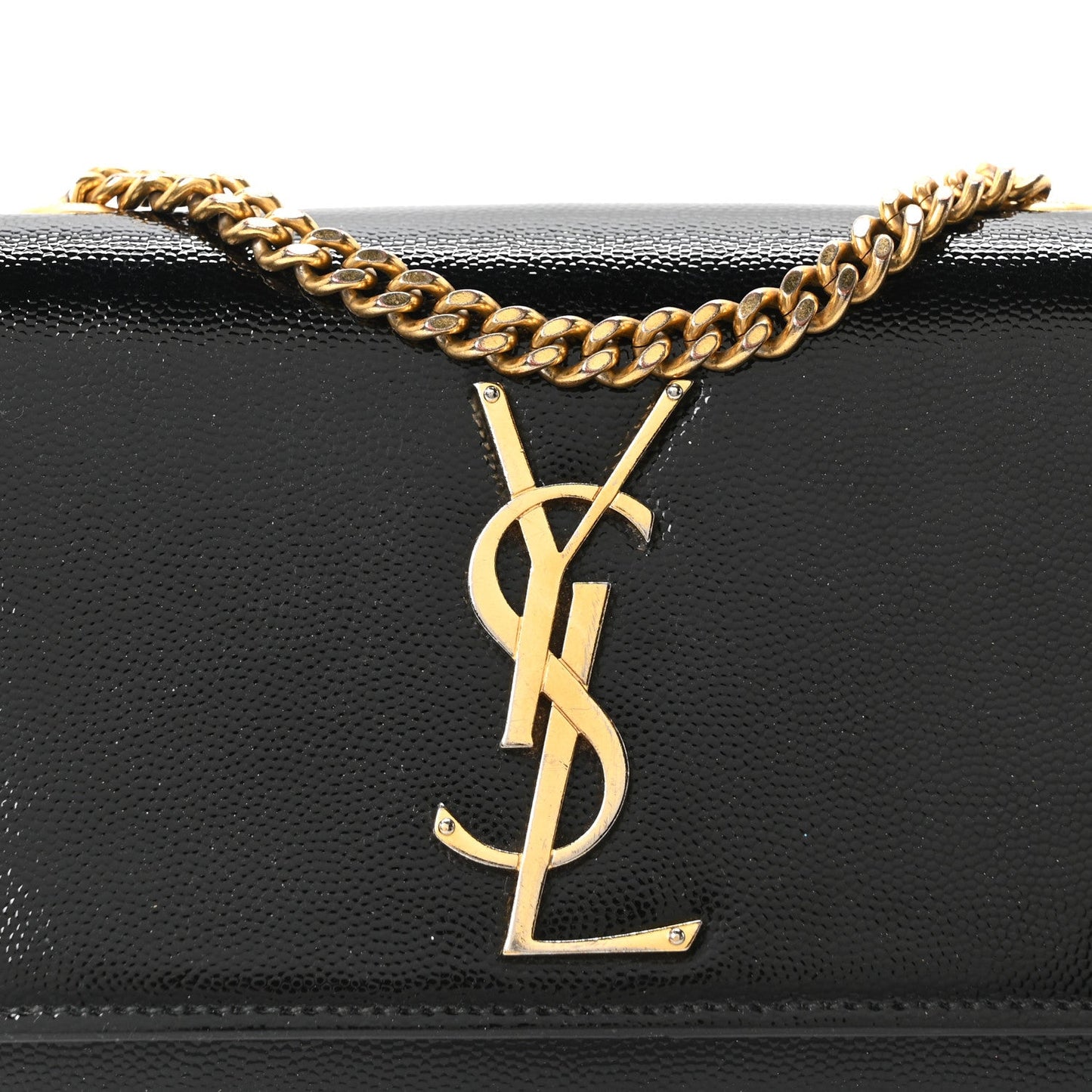Grain De Poudre Small Monogram Kate Satchel Black