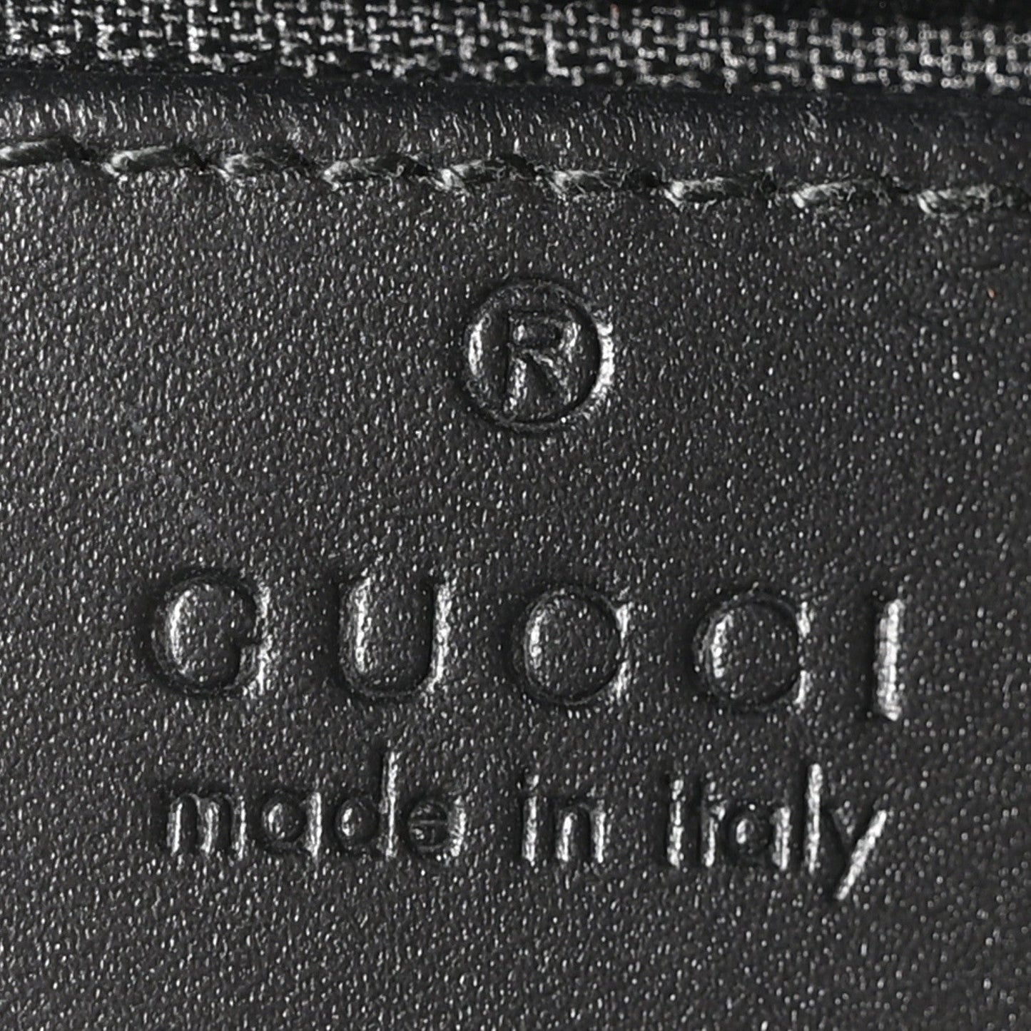 GG Supreme Monogram Web Messenger Bag Black