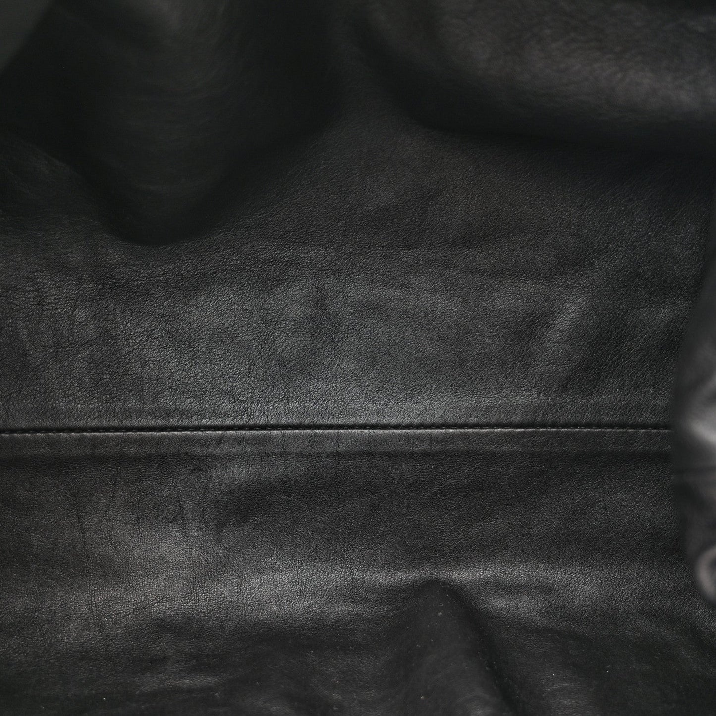 Smooth Butter Calf The Pouch Oversized Clutch Black