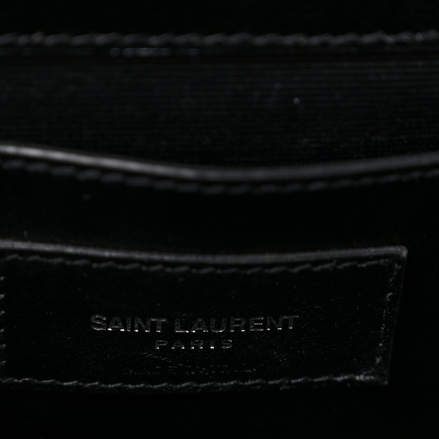 Grain De Poudre Medium Classic Monogram Kate Satchel Black White