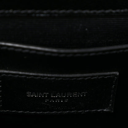 Grain De Poudre Medium Classic Monogram Kate Satchel Black White
