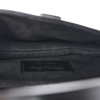 Calfskin Mini Saddle Bag Black