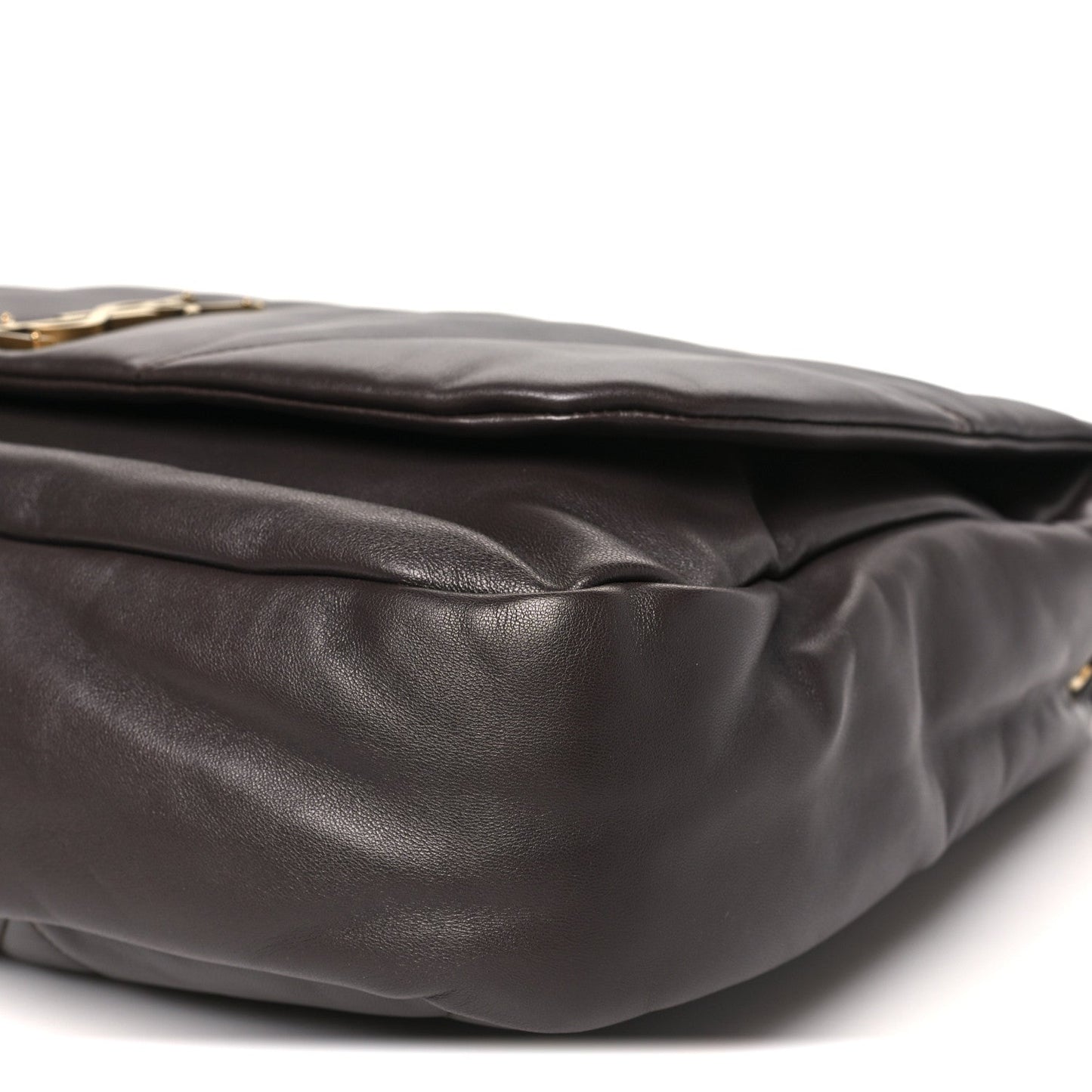 Lambskin Matelasse Monogram Large Jamie 4.3 Dark Sweet Chocolate