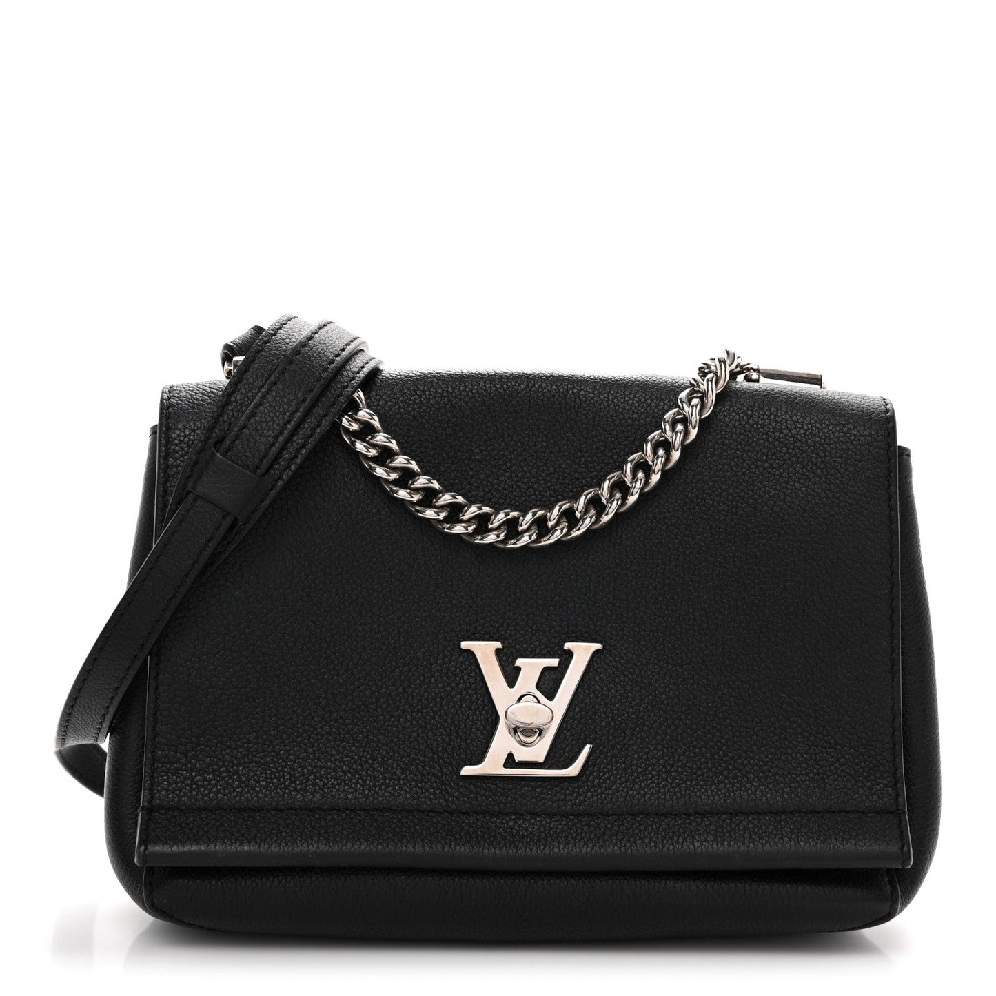 Calfskin Lockme II Chain Bag BB Black