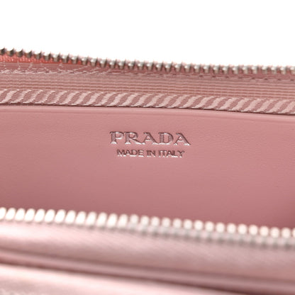 Satin Crystal Mini Triangle Crossbody Pouch Alabastro