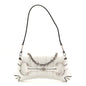 Nappa Vertical Matelasse Small Maxi Horsebit Chain Shoulder Bag Great White