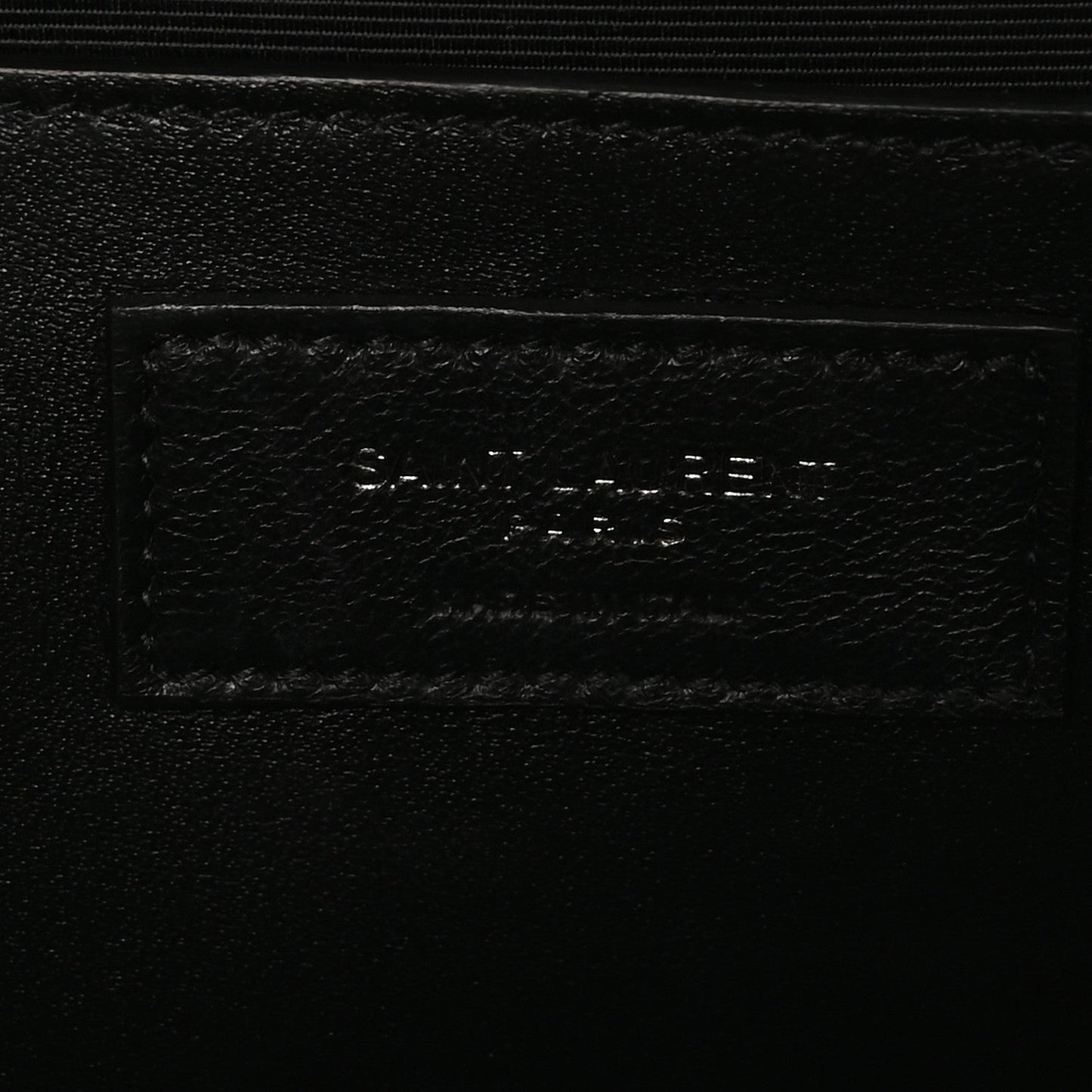 Grain De Poudre Textured Mixed Matelasse Triquilt Medium Monogram Monochrome Satchel Black