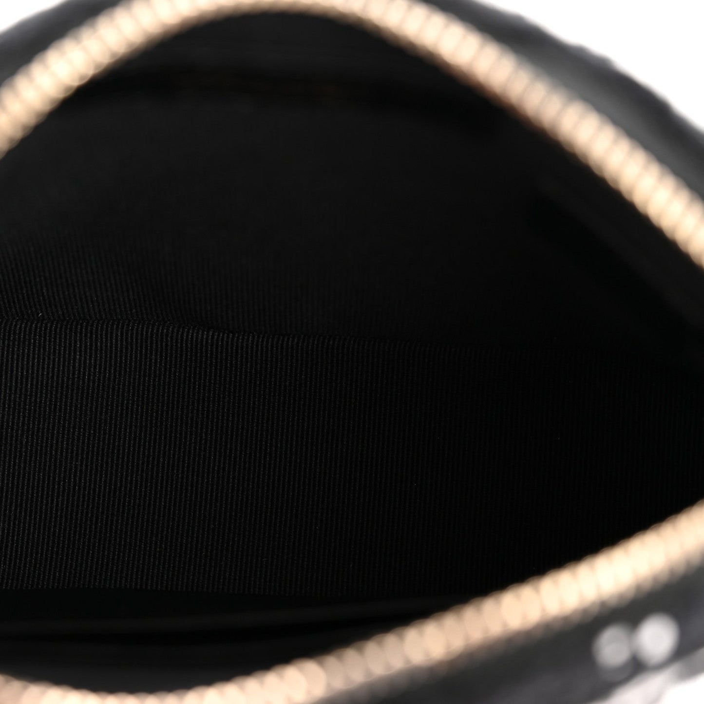 Tweed Quilted Mini Clutch With Chain Black White