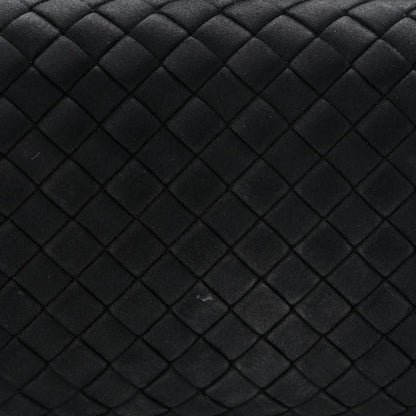 Satin Ayers Intreccio Impero Stretch Knot Clutch Black