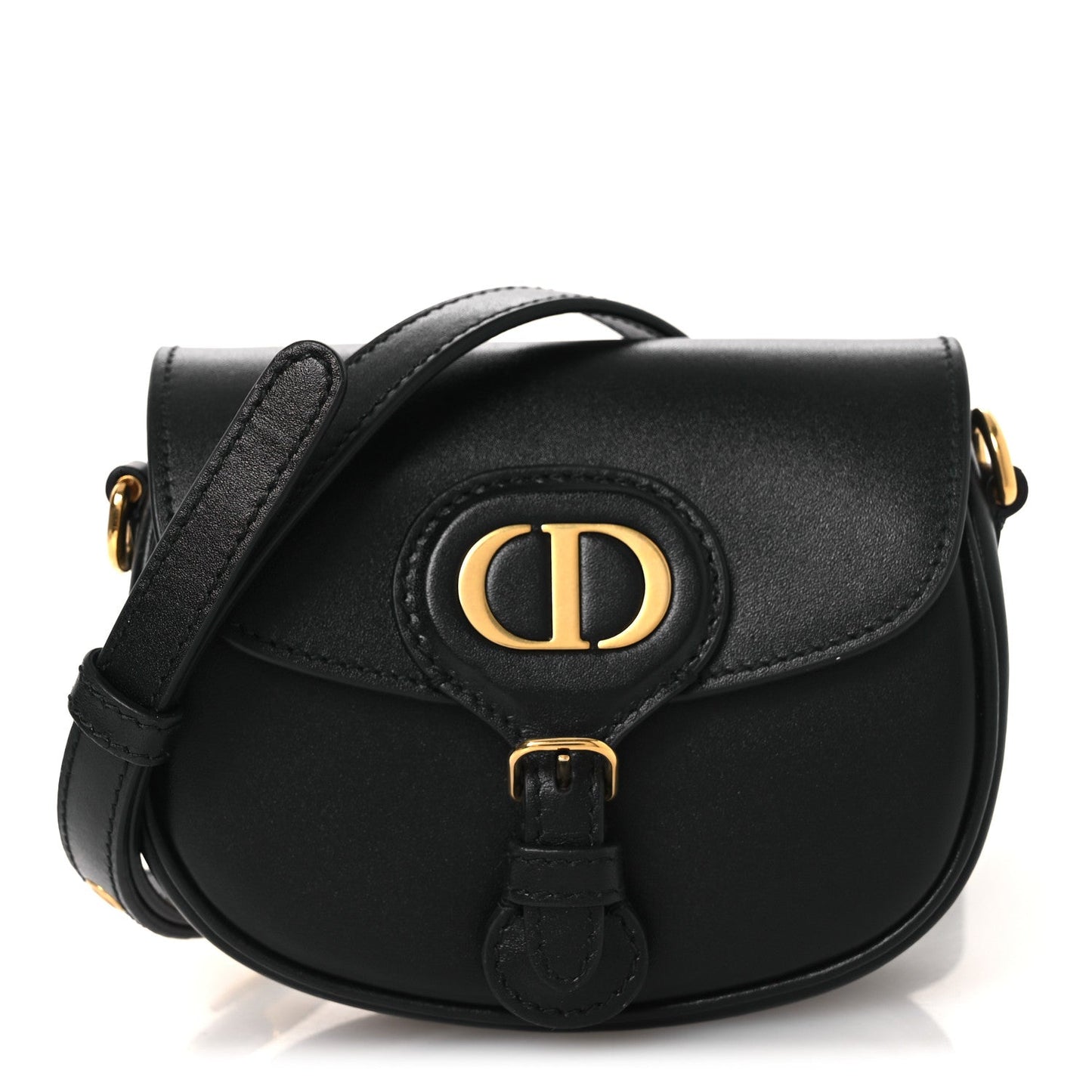 Box Calfskin Micro Bobby Bag Black