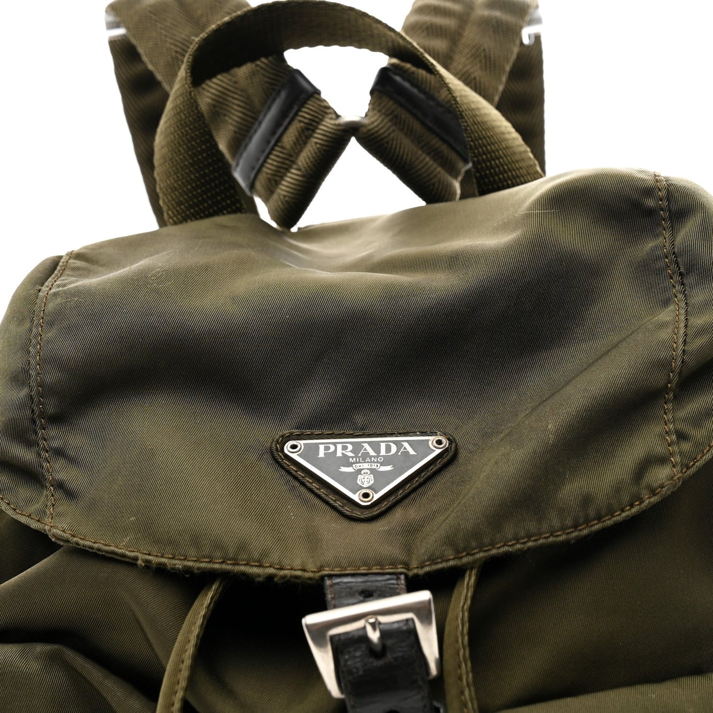 Tessuto Nylon Vela Small Backpack Dark Green