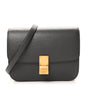 Liege Calfskin Medium Classic Box Flap Bag Liquorice