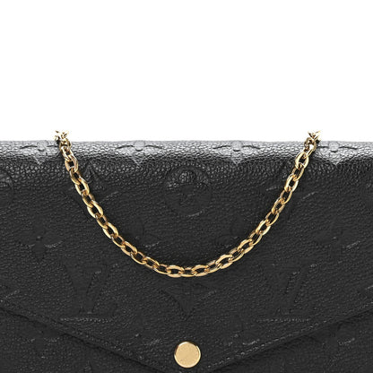 Empreinte Pochette Felicie Chain Wallet Black