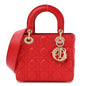 Lambskin Cannage Small My ABCDior Lady Dior Red