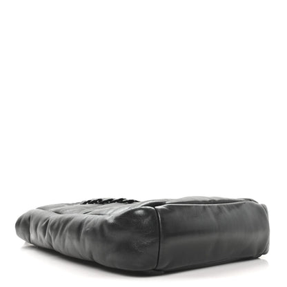 Nappa Cloud Quilted Travia Medium Tote Black