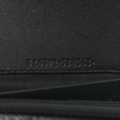 Suede Patent Web Ophidia Wallet On Chain Black