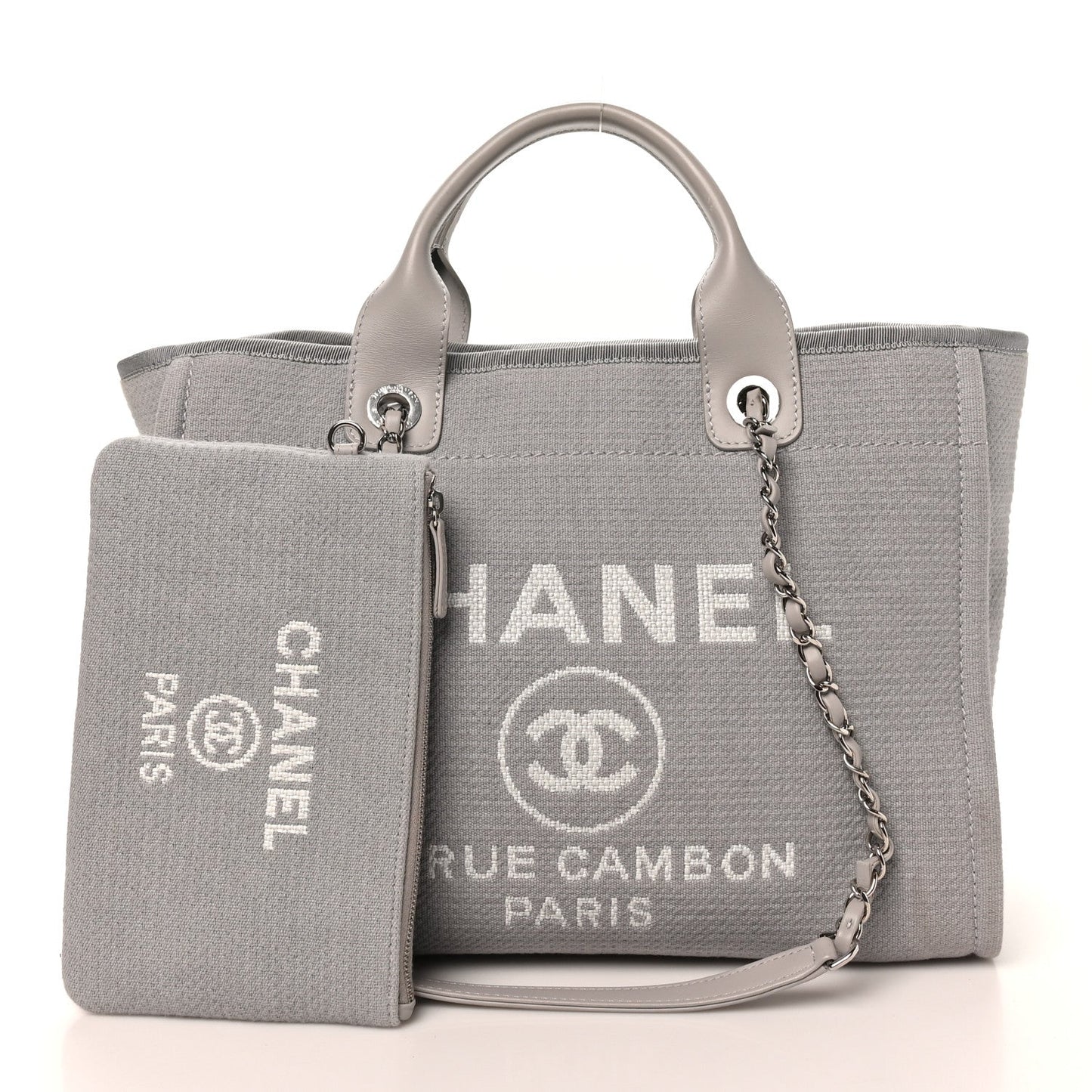 Mixed Fibers Small Deauville Tote Light Grey