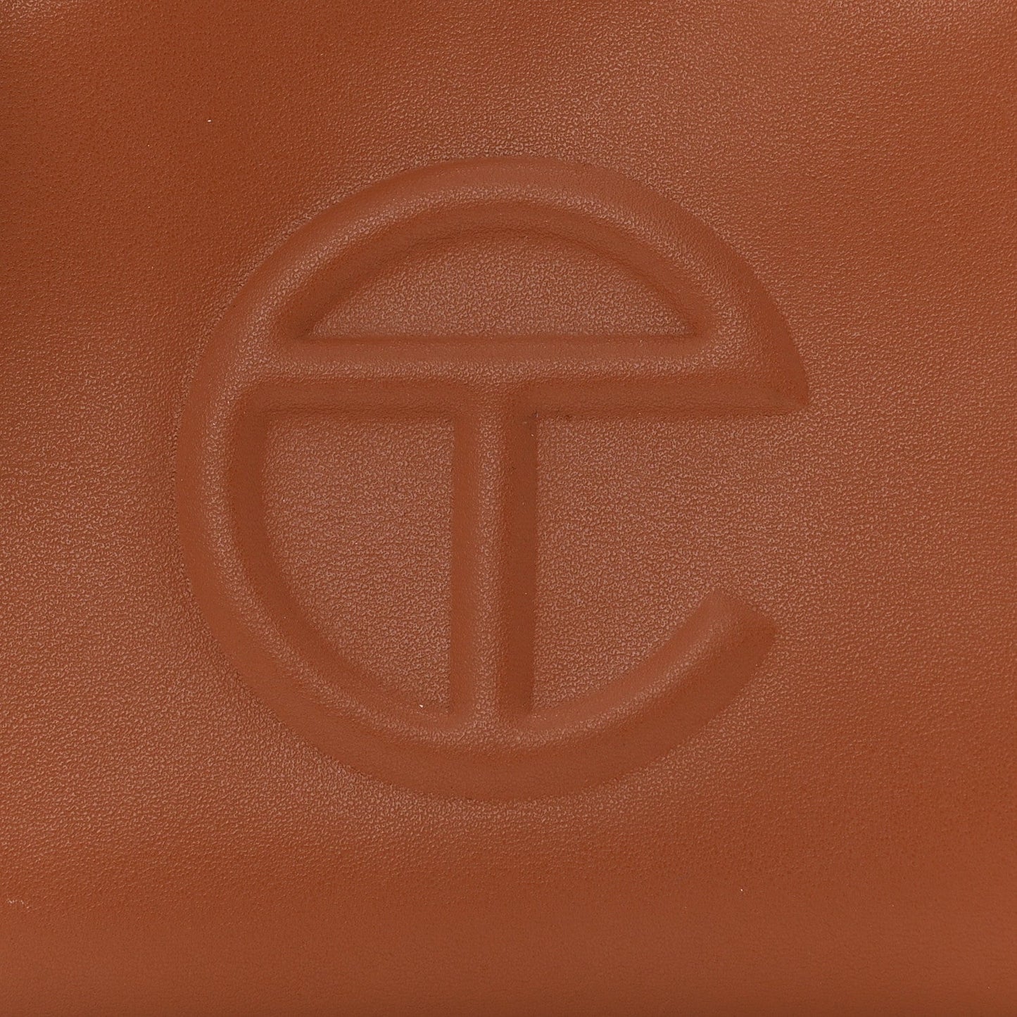 Vegan Leather Small Shopping Bag Tan