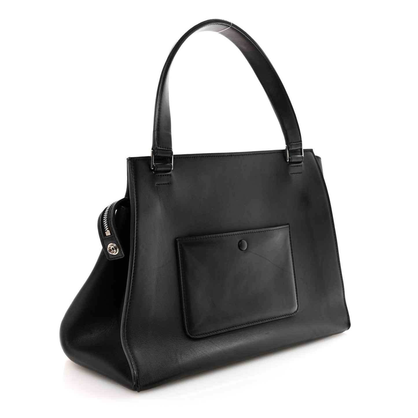 Pony Hair Calfskin Medium Edge Shoulder Bag Praline