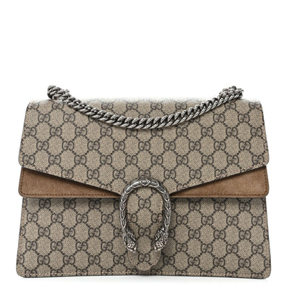 GG Supreme Monogram Medium Dionysus Shoulder Bag Taupe
