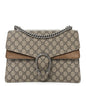 GG Supreme Monogram Medium Dionysus Shoulder Bag Taupe