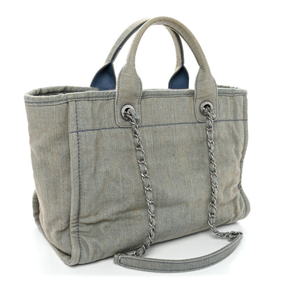 Denim Small Deauville Tote Light Blue