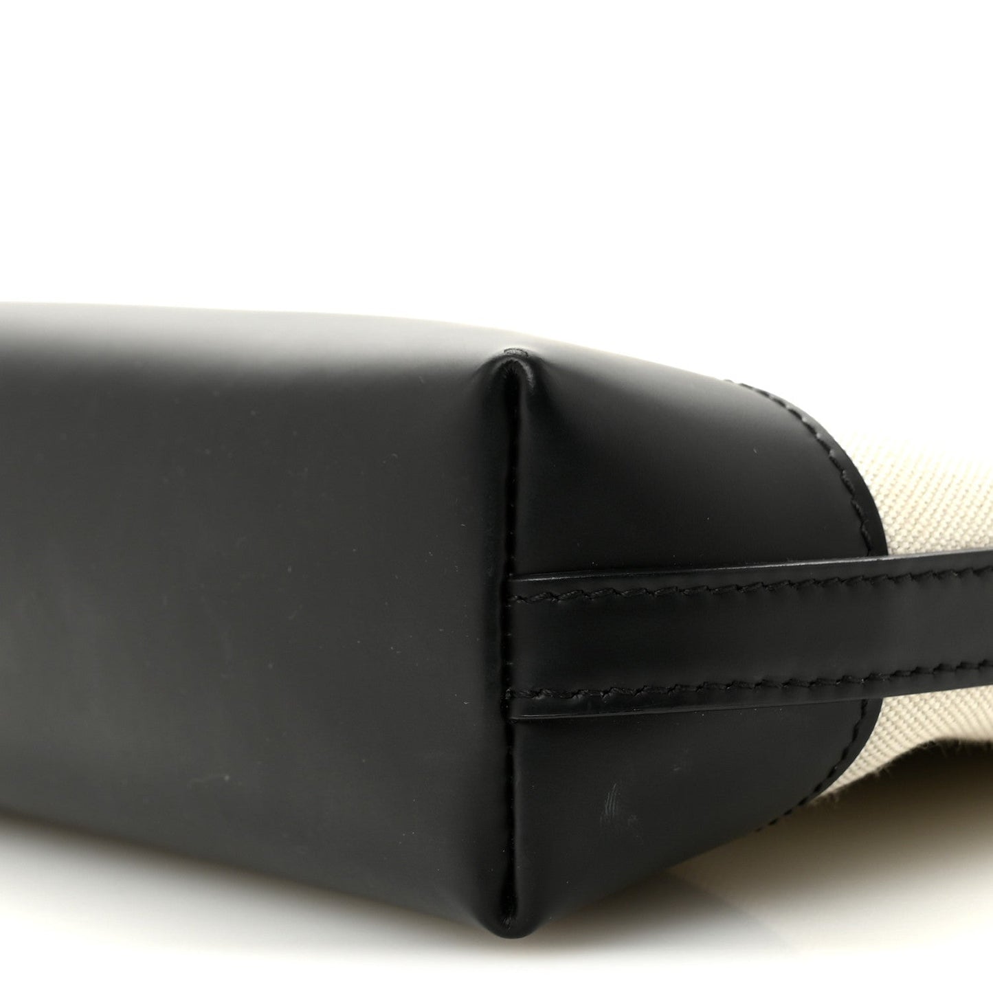 Cotton Canvas Pochette Crossbody Bag Black