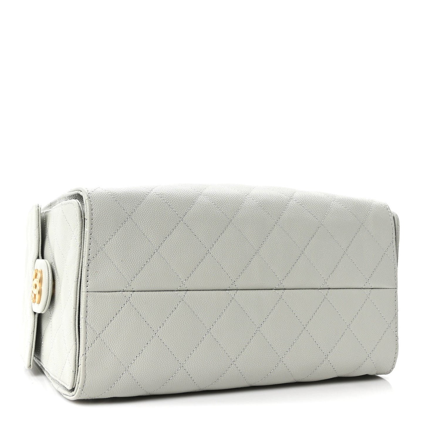 Caviar Quilted Small Chanel 25 Handbag Light Green
