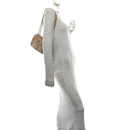 Suede Matelasse Monogram Mini Jamie 4.3 Whisper Pink