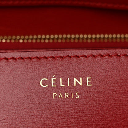Box Calfskin Medium Classic Box Flap Bag Dark Brick