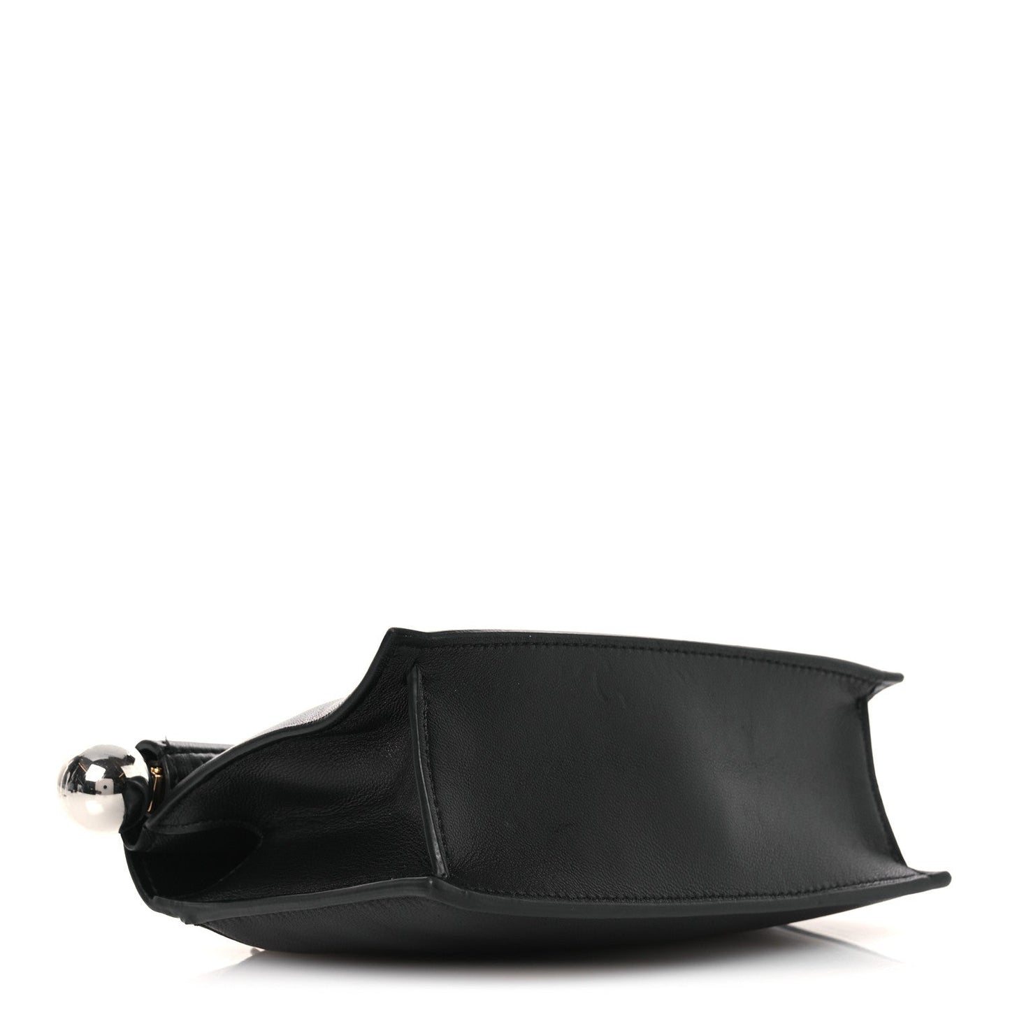 Smooth Calfskin La Pochette Rond Carre Black