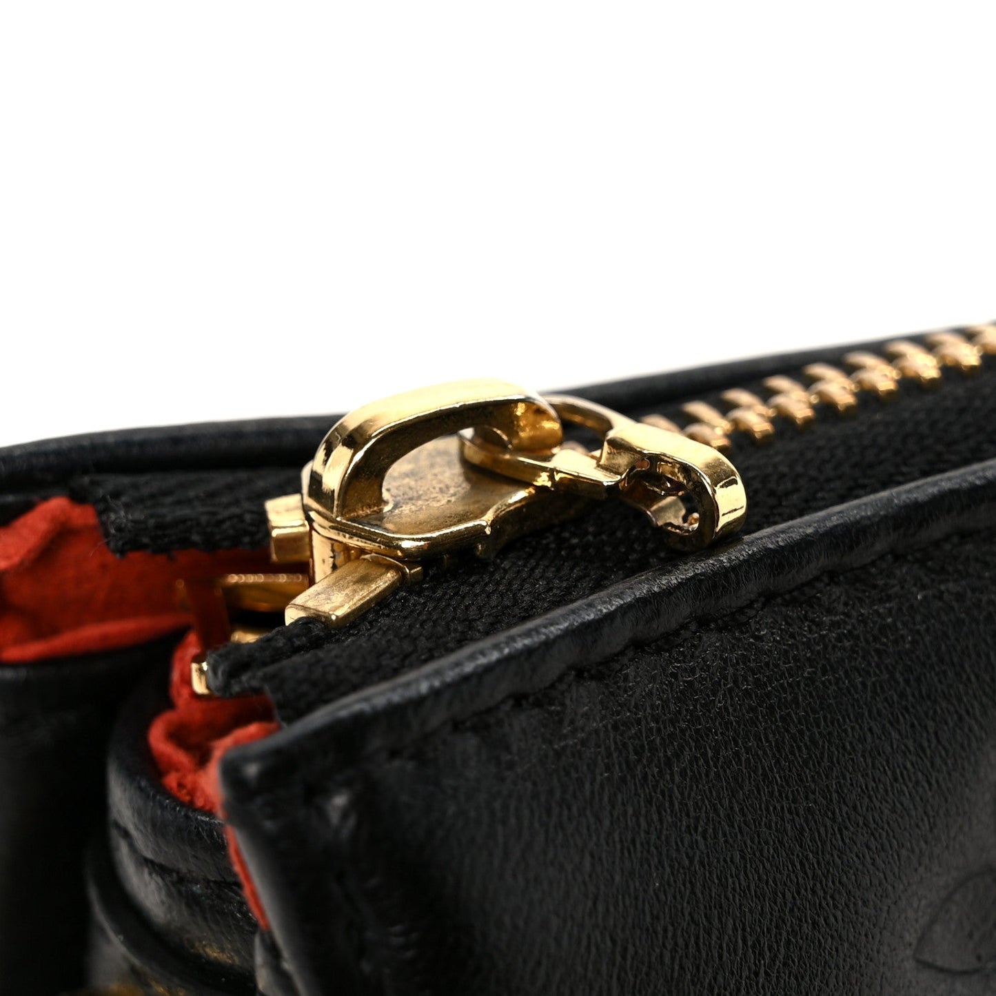 Lambskin Embossed Monogram Coussin BB Black