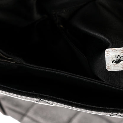 Lambskin Quilted Flap Shoulder Bag Black