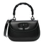 Boarded Dyana Lux Calfskin Web Monochrome Medium Bamboo 1947 Top Handle Bag Black