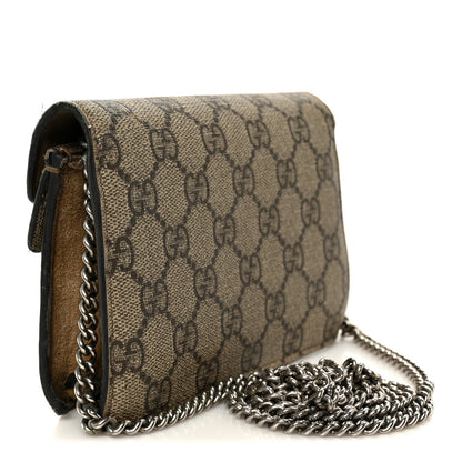 GG Supreme Monogram Super Mini Dionysus Shoulder Bag Taupe