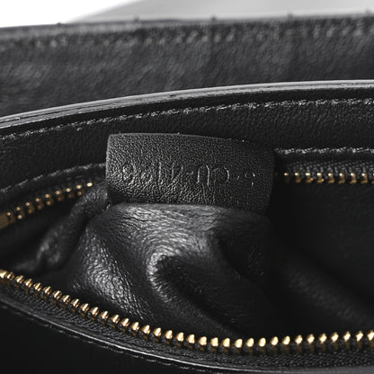 Calfskin Quilted Medium C Bag Black